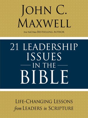 cover image of 21 Leadership Issues in the Bible
